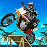 Beach Bike Stunts