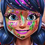 Dotted Girl New Year Makeup